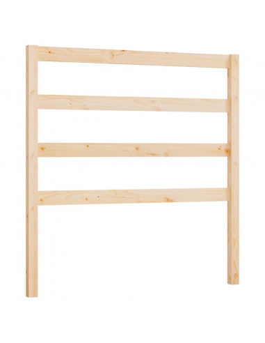 Testiera per Letto 96x4x100 cm in Legno Massello di Pino