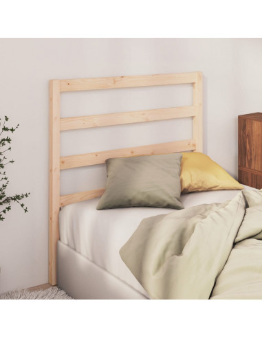 Testiera per Letto 96x4x100 cm in Legno Massello di Pino