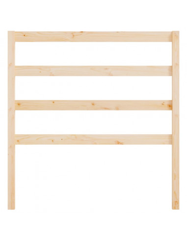 Testiera per Letto 96x4x100 cm in Legno Massello di Pino