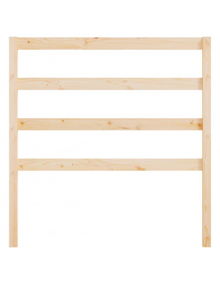 Testiera per Letto 96x4x100 cm in Legno Massello di Pino