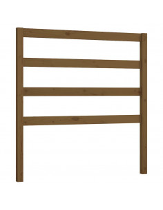 Testiera per Letto Miele 106x4x100 cm in Legno Massello di Pino 2