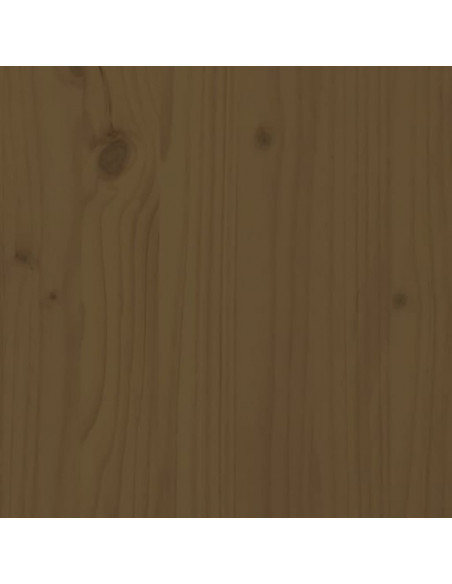 Testiera per Letto Miele 106x4x100 cm in Legno Massello di Pino