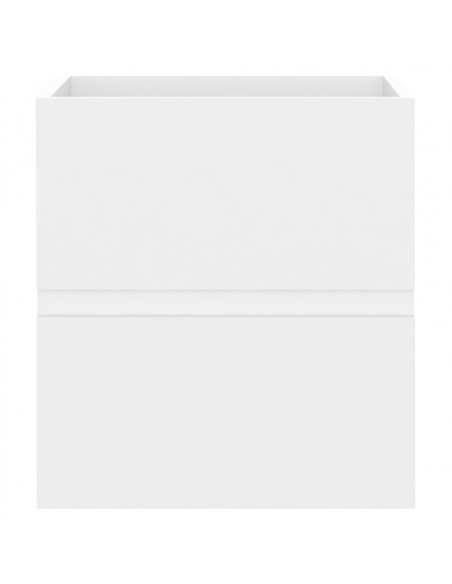 Mobile con Lavabo Integrato Bianco in Legno Multistrato