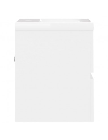 Mobile con Lavabo Integrato Bianco in Legno Multistrato