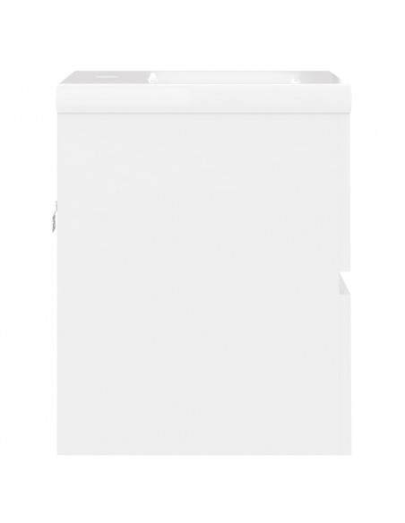 Mobile con Lavabo Integrato Bianco in Legno Multistrato