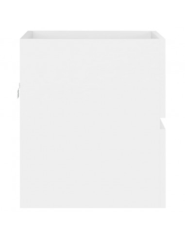 Mobile con Lavabo Integrato Bianco in Legno Multistrato