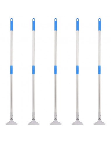 Manici per Tergipavimento 5pz 119,5cm in Acciaio e Plastica