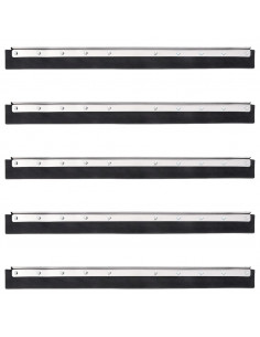 Testina Tergipavimento 5pz 75x2x5 cm in Acciaio e Gomma 2