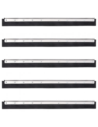 Testina Tergipavimento 5pz 75x2x5 cm in Acciaio e Gomma