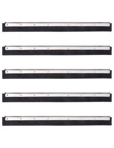 Testine Tergipavimento 5pz 55x2x5 cm in Acciaio e Gomma