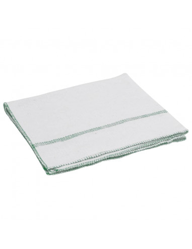 Panni per Pavimento 50 pz Righe Bianche e Verdi 50x60 cm