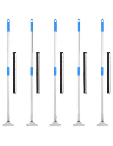 Tergipavimento 5 pz 45,5x119,5 cm in Acciaio e Gomma