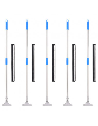 Tergipavimento 5 pz 55x119,5 cm in Acciaio e Gomma