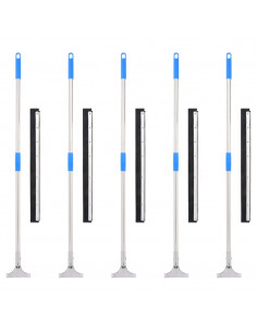 Tergipavimento 5 pz 60,5x119,5 cm in Acciaio e Gomma 2