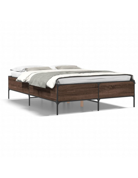 Giroletto Rovere Marrone 140x190cm in Legno Multistrato Metallo