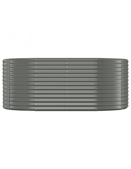 Letto Giardino Acciaio Verniciato a Polvere 175x100x68cm Grigio