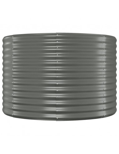 Letto Giardino Acciaio Verniciato a Polvere 175x100x68cm Grigio