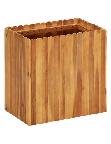 Letto Rialzato da Giardino 50x30x50 cm in Massello di Acacia