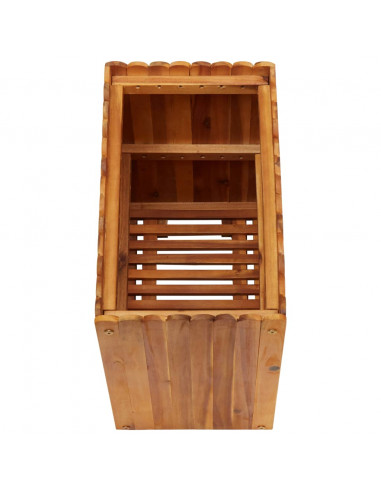 Letto Rialzato da Giardino 50x30x50 cm in Massello di Acacia