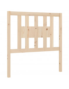 Testiera per Letto 96x4x100 cm in Legno Massello di Pino 2