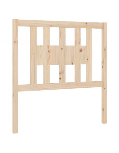 Testiera per Letto 96x4x100 cm in Legno Massello di Pino