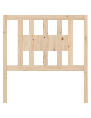 Testiera per Letto 96x4x100 cm in Legno Massello di Pino