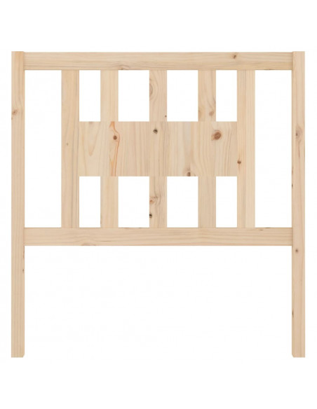 Testiera per Letto 96x4x100 cm in Legno Massello di Pino