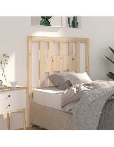 Testiera per Letto 96x4x100 cm in Legno Massello di Pino