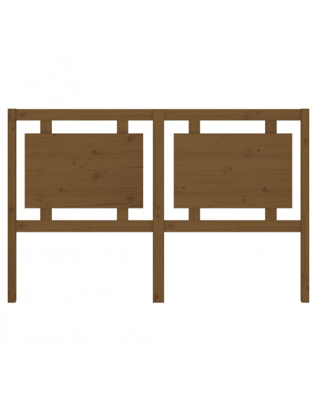 Testiera per Letto Miele 155,5x4x100 cm Legno Massello di Pino