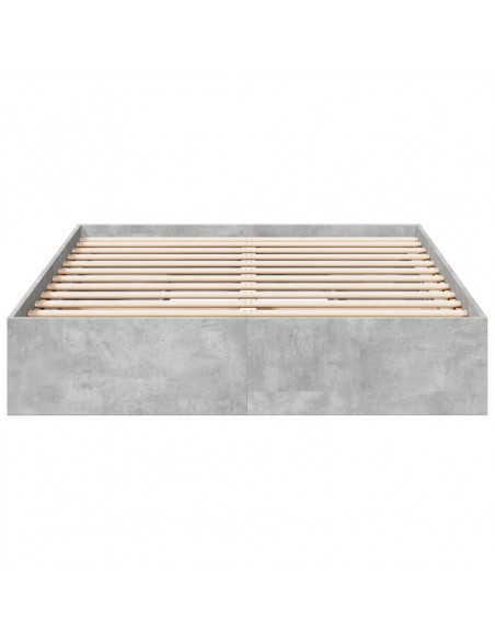 Giroletto Cassetti Grigio Cemento 120x200 cm Legno Multistrato