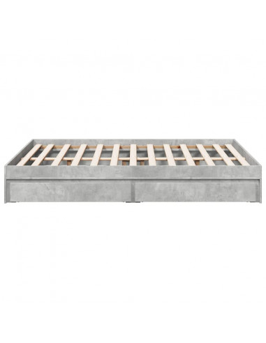Giroletto Cassetti Grigio Cemento 120x200 cm Legno Multistrato
