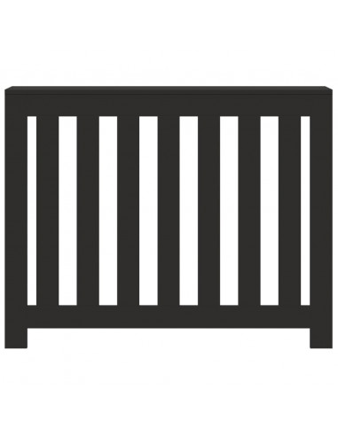 Copertura Termosifone Nera 104x20x82 cm Legno Multistrato