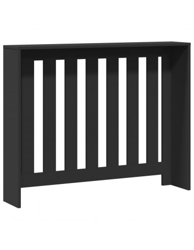 Copertura Termosifone Nera 104x20x82 cm Legno Multistrato