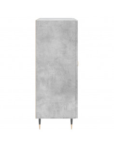 Credenza Grigio Cemento 69,5x34x90 cm in Legno Multistrato 2