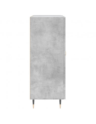 Credenza Grigio Cemento 69,5x34x90 cm in Legno Multistrato