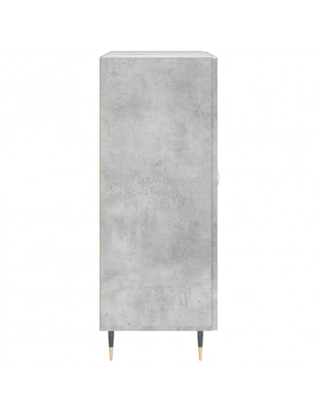 Credenza Grigio Cemento 69,5x34x90 cm in Legno Multistrato