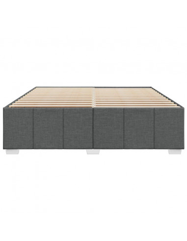 Giroletto senza Materasso Grigio Scuro 200x200 cm Tessuto