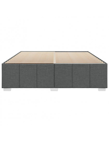 Giroletto senza Materasso Grigio Scuro 200x200 cm Tessuto