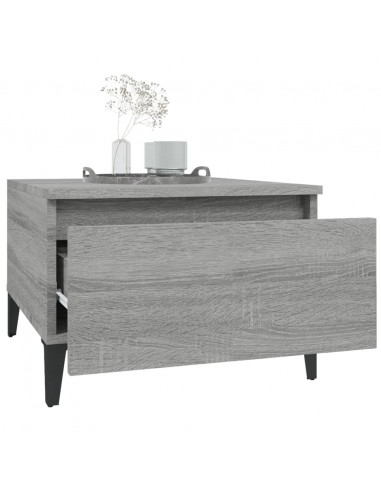 Tavolini 2pz Grigio Sonoma 50x46x35 cm in Legno Multistrato