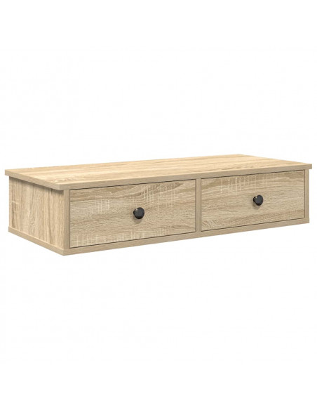 Scaffale a Parete con Cassetti Sonoma 80x31x17 cm in Truciolato