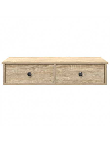 Scaffale a Parete con Cassetti Sonoma 80x31x17 cm in Truciolato