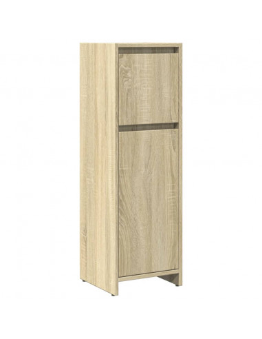 Set Mobili da Bagno 3 pz Rovere Sonoma in Legno Multistrato