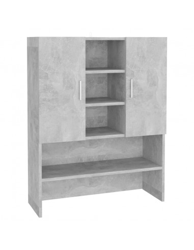 Mobile per Lavatrice Grigio Cemento 70,5x25,5x90 cm
