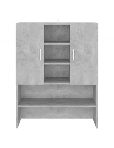 Mobile per Lavatrice Grigio Cemento 70,5x25,5x90 cm