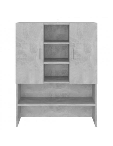 Mobile per Lavatrice Grigio Cemento 70,5x25,5x90 cm