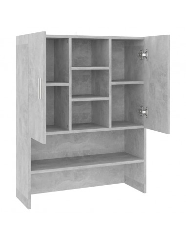 Mobile per Lavatrice Grigio Cemento 70,5x25,5x90 cm