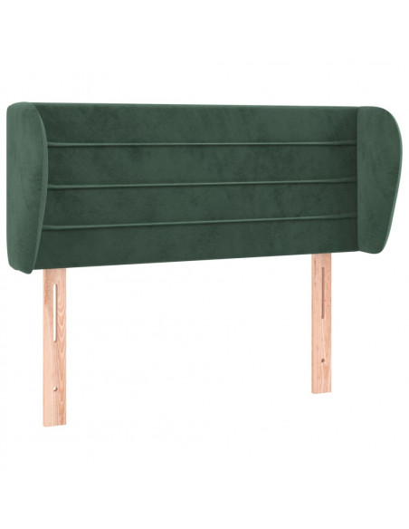 Testiera ad Orecchio Verde Scuro 93x23x78/88 cm in Velluto