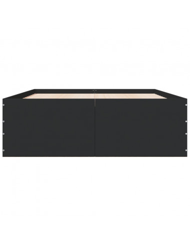 Giroletto Nero 140x190 cm in Legno Multistrato