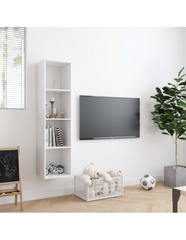 Libreria/Mobile TV Bianco 143x30x36 cm