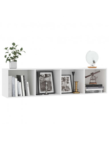 Libreria/Mobile TV Bianco 143x30x36 cm